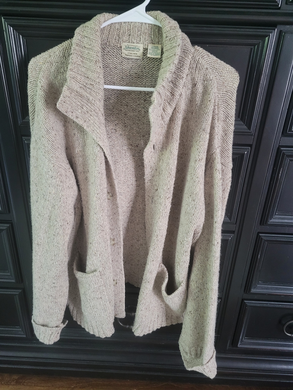 St. John's Bay Open-Front Knit Cardigan in Taupe